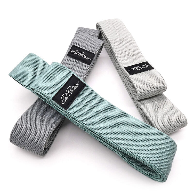 Long Fabric Resistance Bands Set of 3 Strengthen Tone Shake That Weight