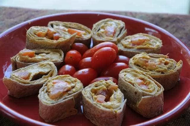 Tomato Pinwheels Tapas | Shake That Weight