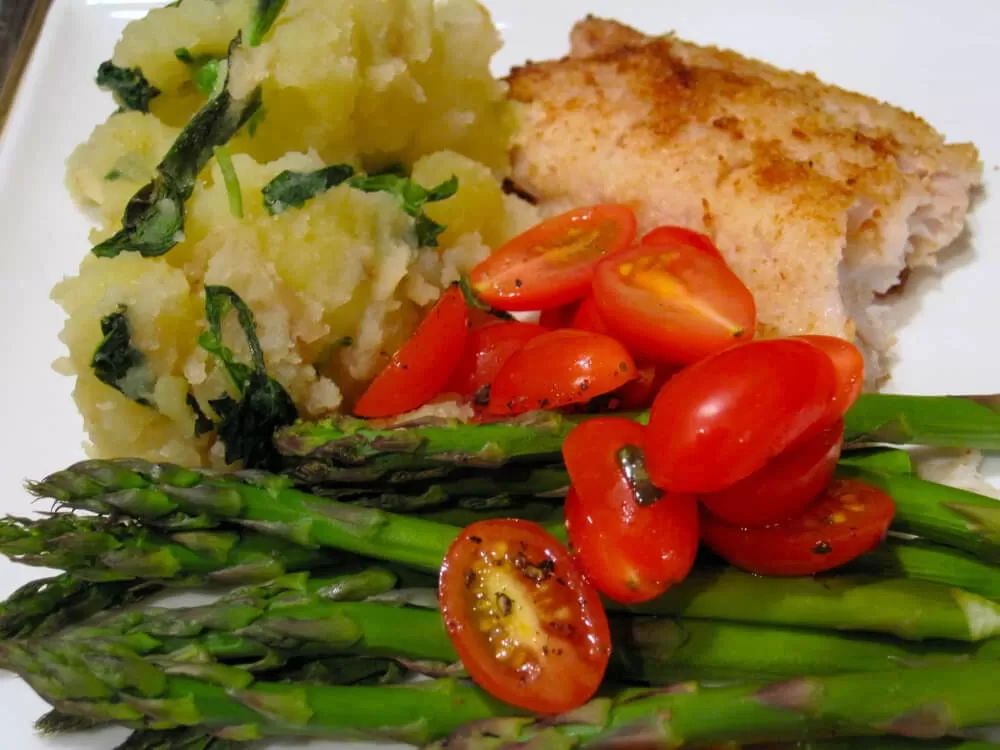 Oven Fried Fish Dinner | Shake That Weight