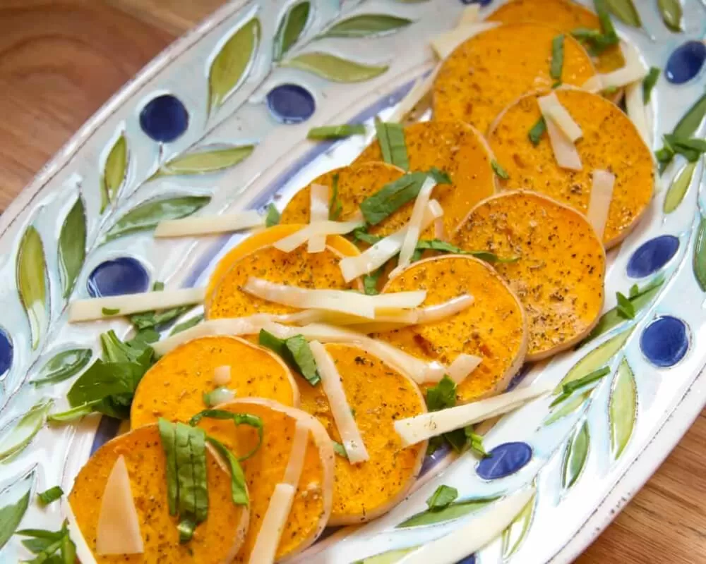 Lemon Pepper Butternut Squash Medallions | Shake That Weight