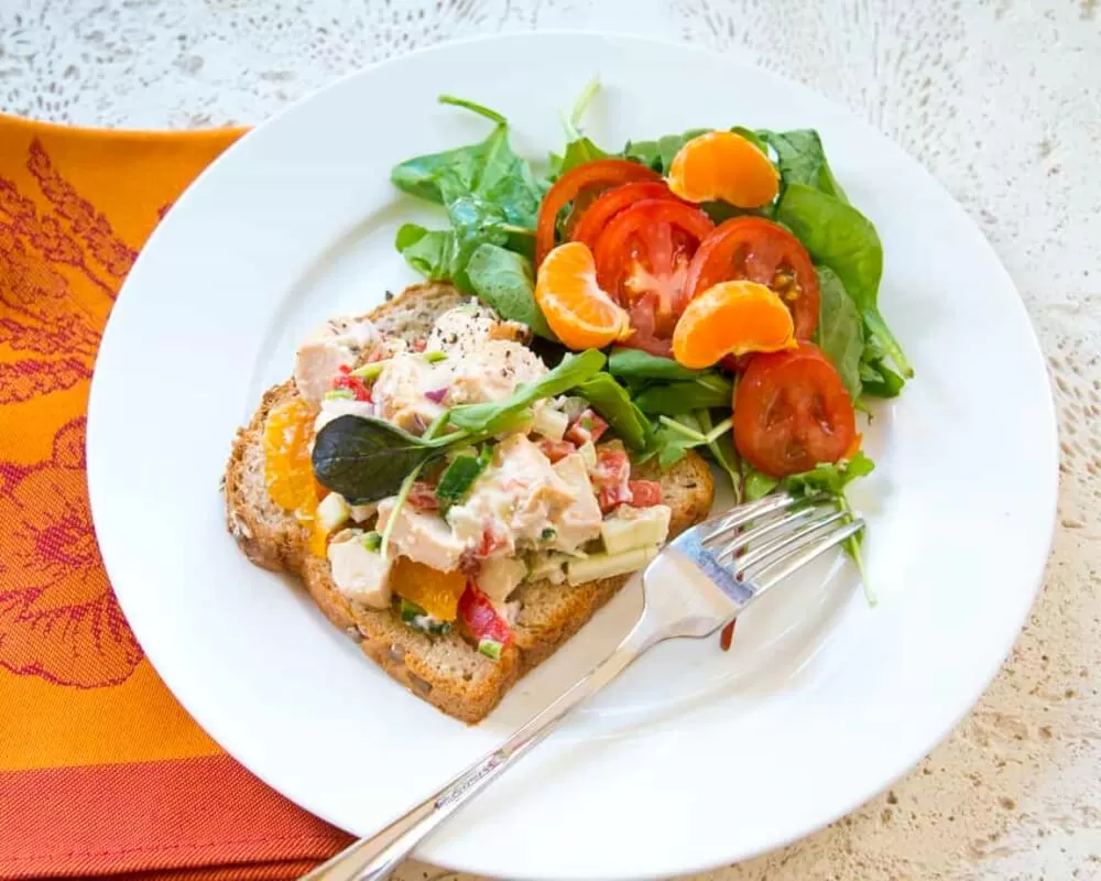Chicken Salad Sandwich Plate | Shake That Weight