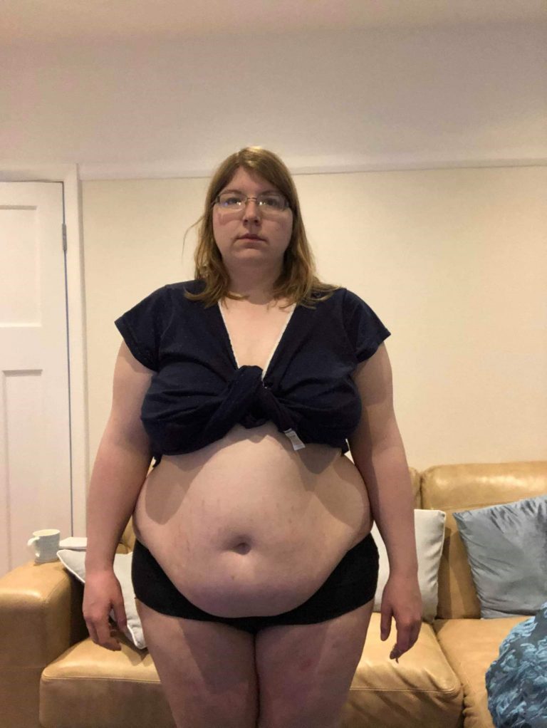 Claire before starting Shake That Weight