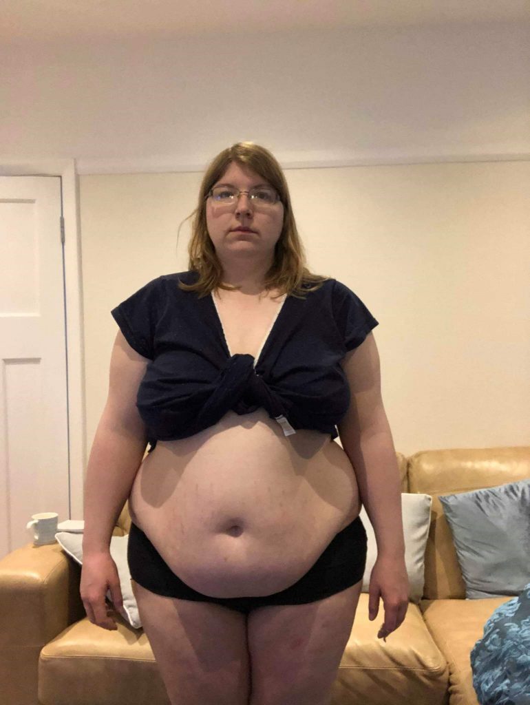 Claire before starting Shake That Weight