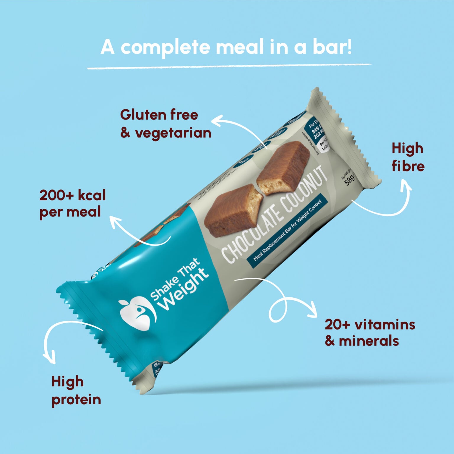 Chocolate Coconut Bar Shake That Weight