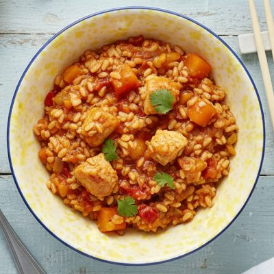 Sweet and Sour Chicken with Rice