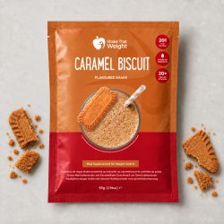 Shake That Weight caramel biscuit flavoured meal replacement shake sachet, 55g, 201 kcal per meal