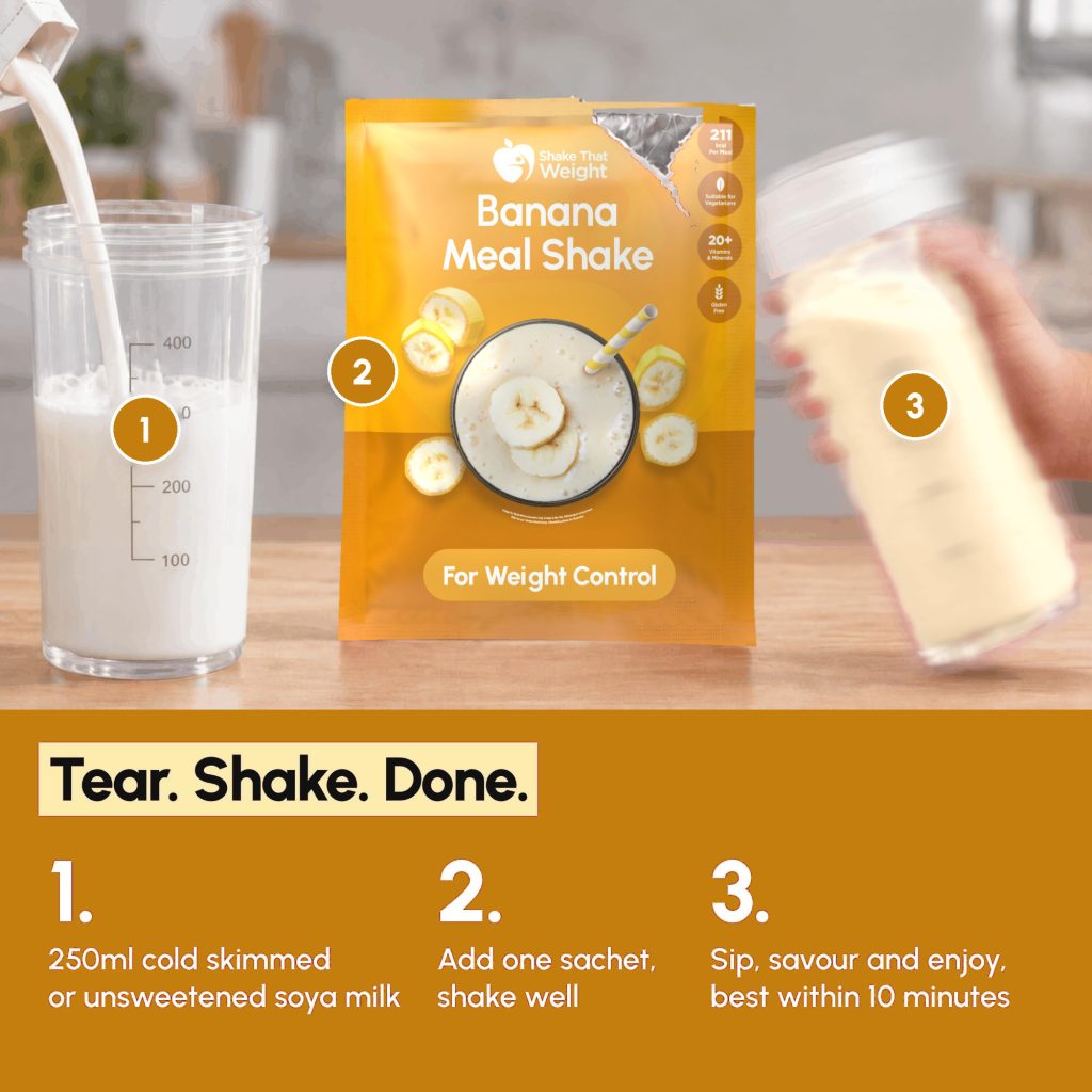 Banana meal replacement shakes, 10 meal pack - image PT04