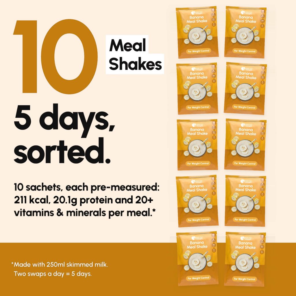 Banana meal replacement shakes, 10 meal pack - image PT06
