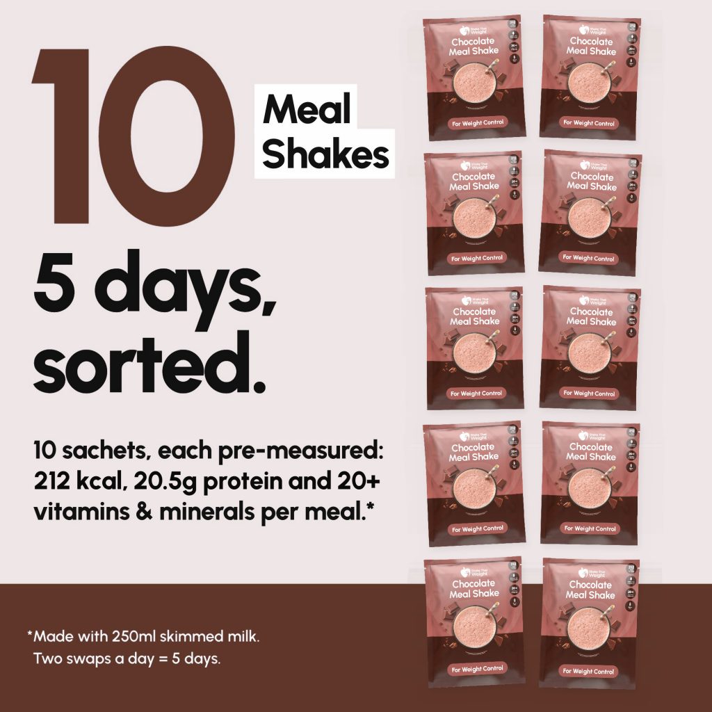 Chocolate meal replacement shakes, 10 meal pack - image PT06