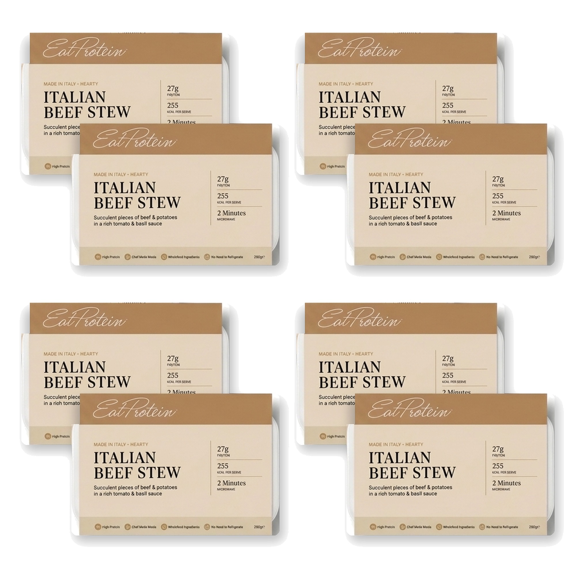 Italian Beef Stew Ready Meal – 8 Pack