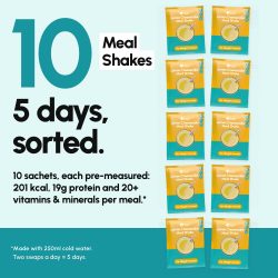 Lemon meal replacement shakes, 10 meal pack - image PT06