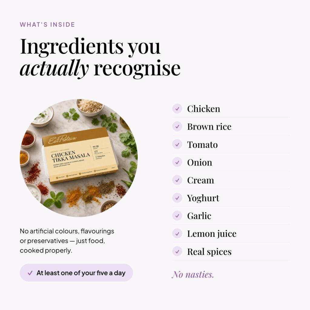 Chicken Tikka Masala ingredients you actually recognise